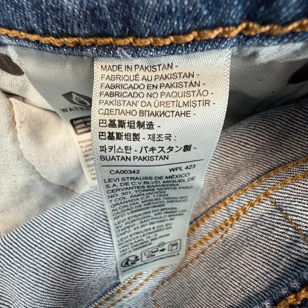 Levi's‎ 511 Slim Fit Jeans Mens 32x32 (Fits 32x31) Blue Fade Medium Wash Denim
